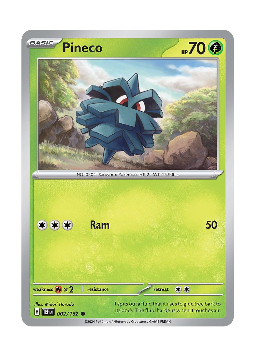 Pineco - Reverse Holo (002/162) - Temporal Forces