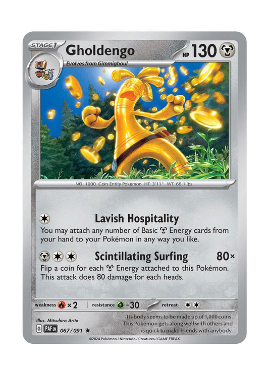 Gholdengo - Reverse Holo (067/91) - Paldean Fates