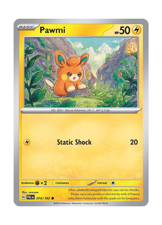 Pawmi - Reverse Holo (074/193) - Paldea Evolved