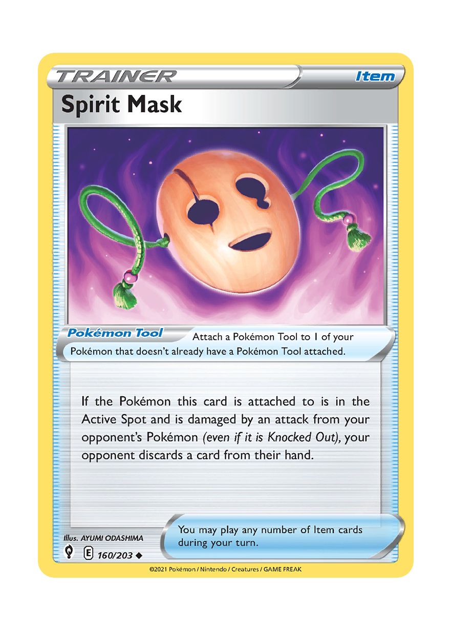 Spirit Mask - Reverse Holo (160/203) - Evolving Skies