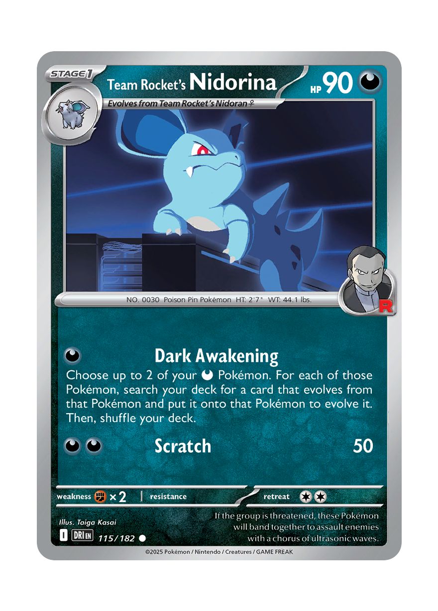 Team Rocket's Nidorina (115/182) - Destined Rivals