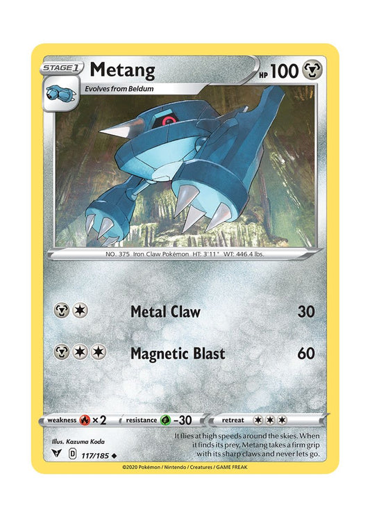Metang - Reverse Holo (117/185) - Vivid Voltage