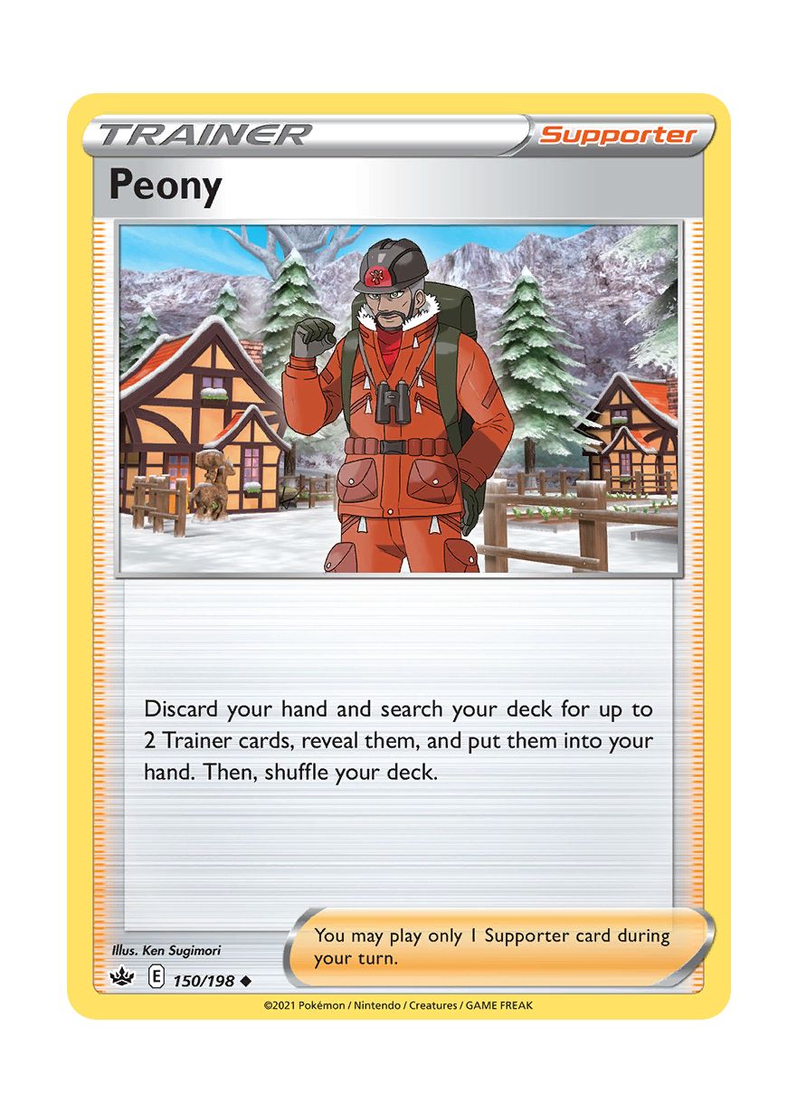 Peony - Reverse Holo (150/198) - Chilling Reign