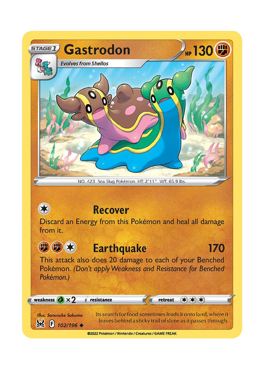 Gastrodon - Reverse Holo (102/196) - Lost Origin