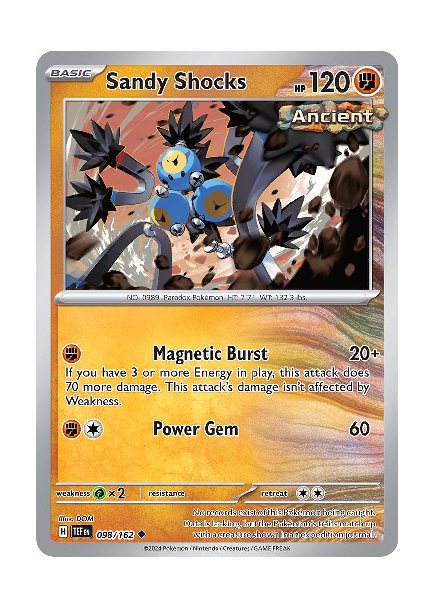 Sandy Shocks - Reverse Holo (098/162) - Temporal Forces