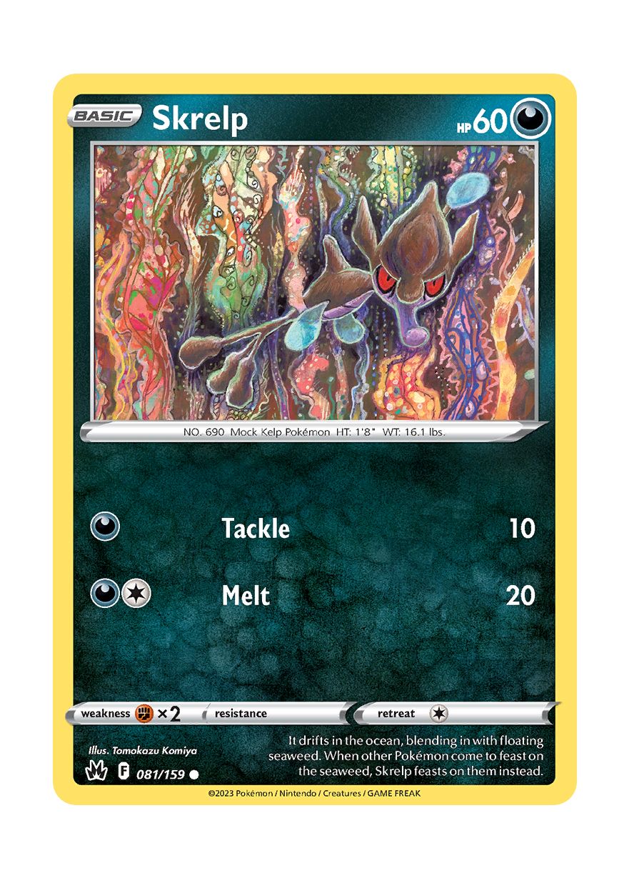 Skrelp - Reverse Holo (081/159) - Crown Zenith