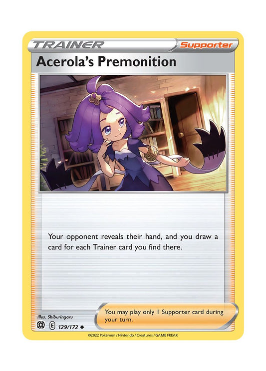 Acerola's Premonition - Reverse Holo (129/172) - Brilliant Stars