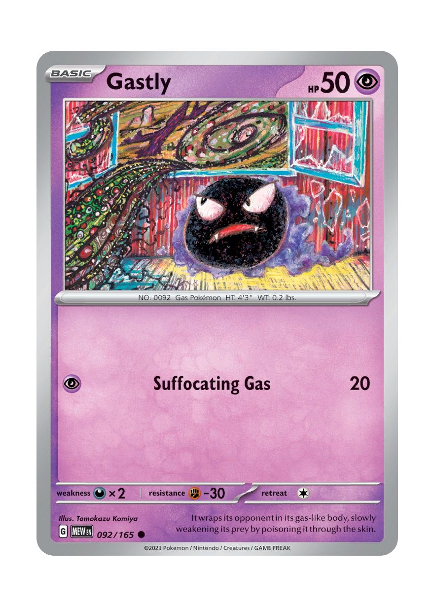 Gastly - Reverse Holo (092/165) - 151