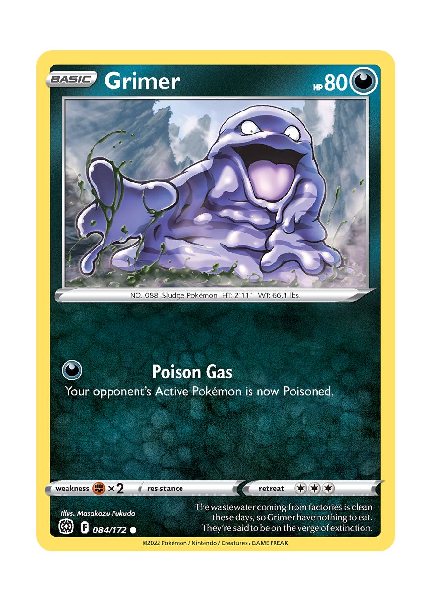 Grimer - Reverse Holo (084/172) - Brilliant Stars