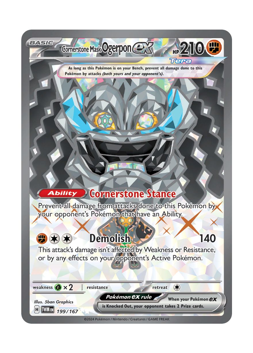 Cornerstone Mask Ogerpon ex (199/167) - Twilight Masquerade