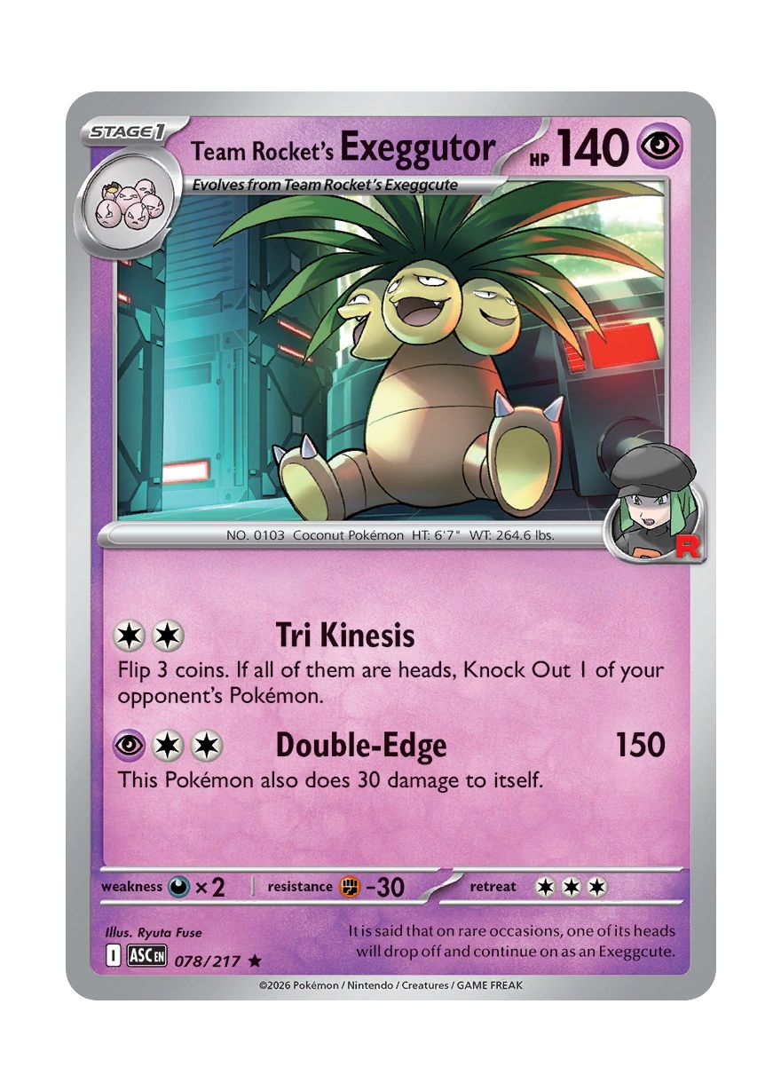 Team Rocket's Exeggutor (078/217) - Ascended Heroes