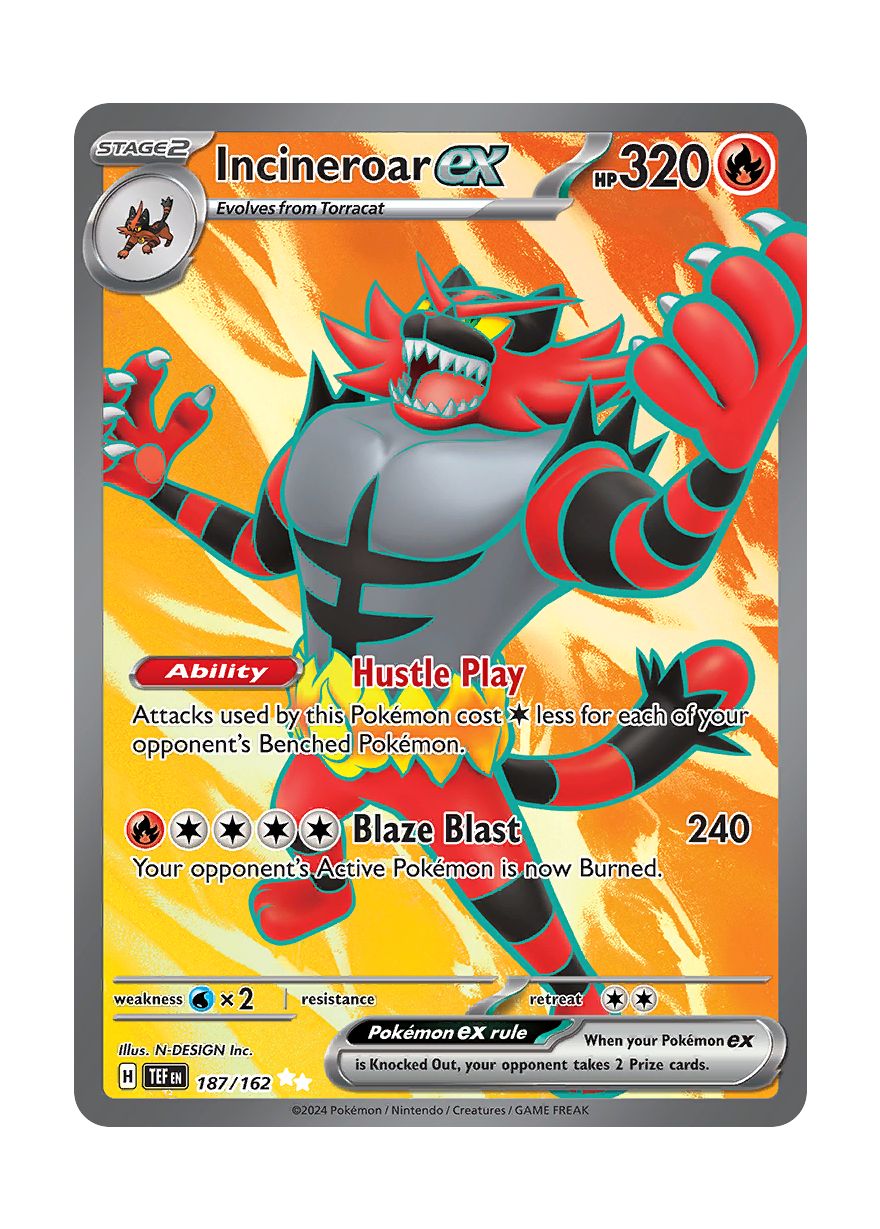 Incineroar ex (187/162) - Temporal Forces