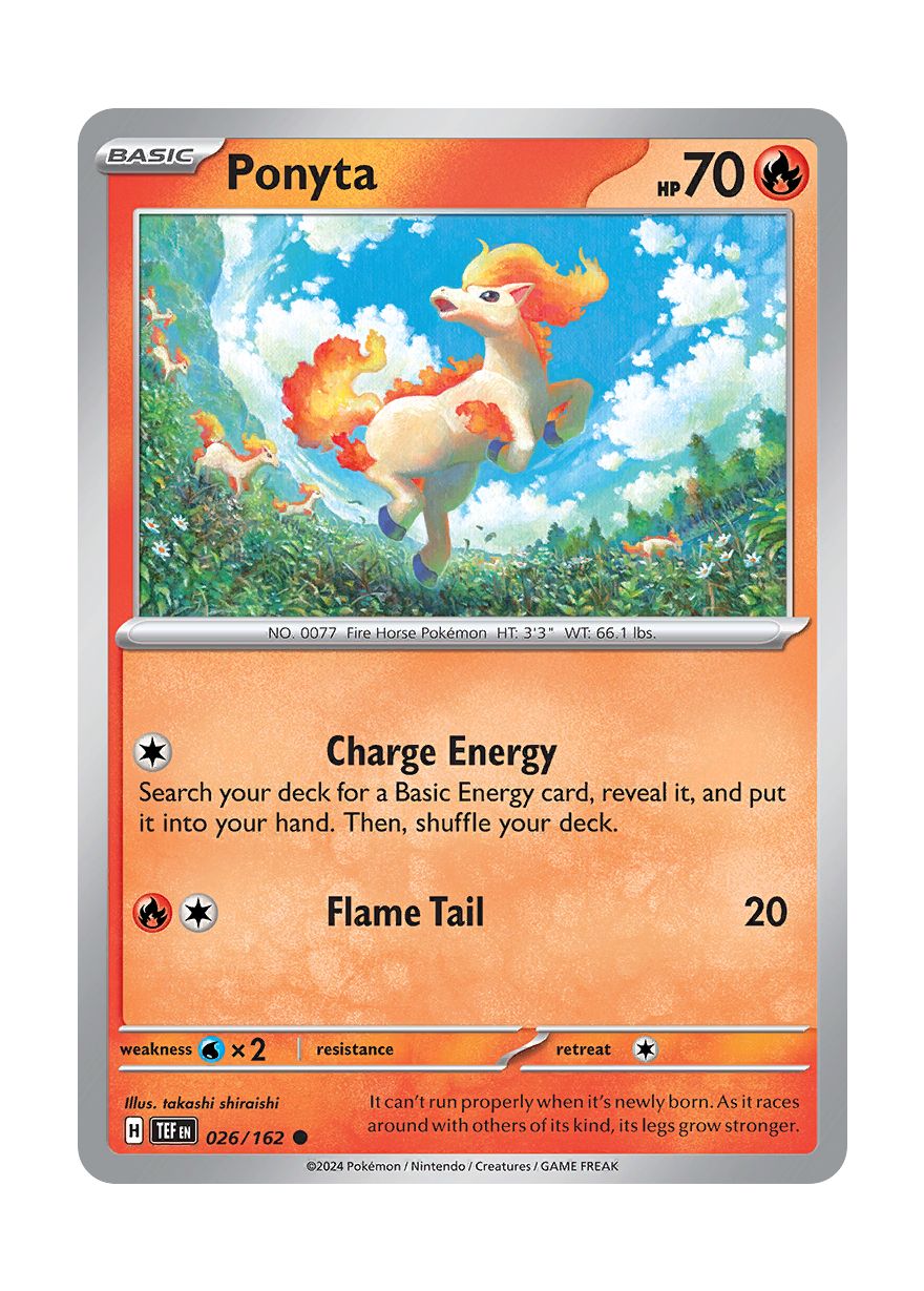 Ponyta - Reverse Holo (026/162) - Temporal Forces