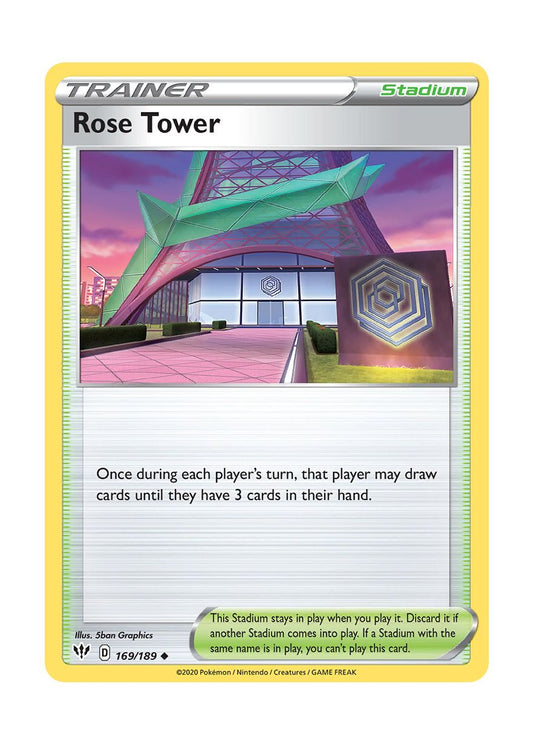 Rose Tower - Reverse Holo (169/189) - Darkness Ablaze