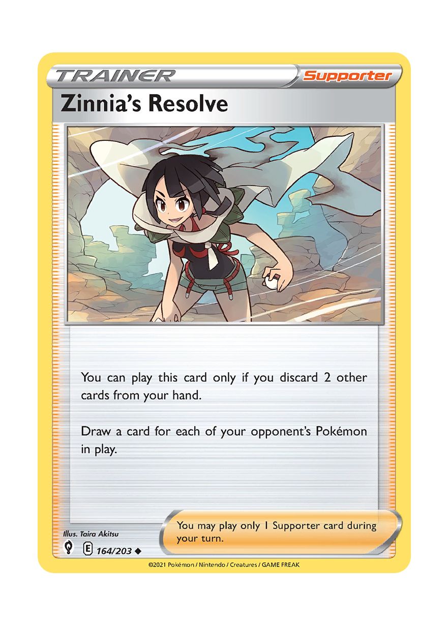 Zinnia's Resolve - Reverse Holo (164/203) - Evolving Skies