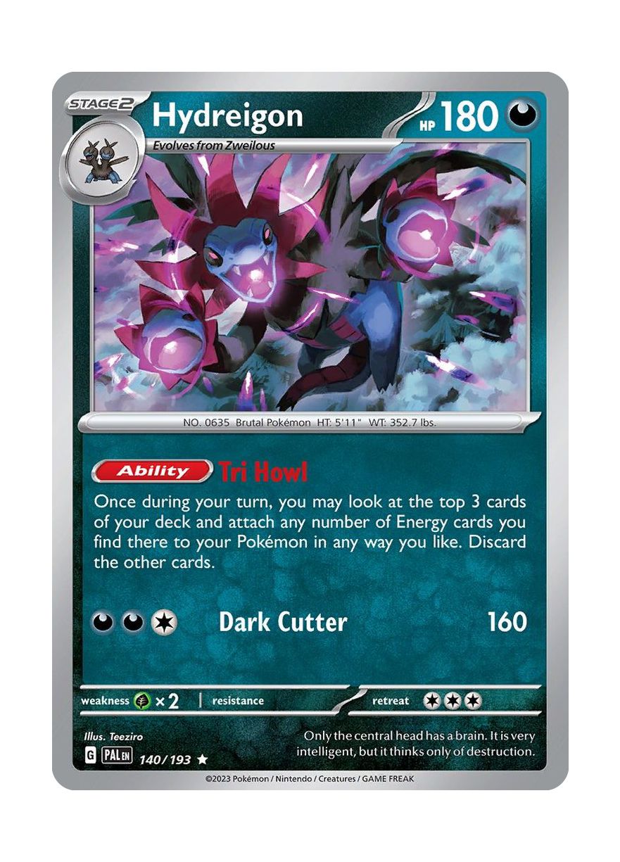 Hydreigon - Reverse Holo (140/193) - Paldea Evolved