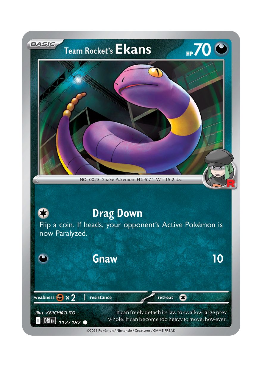 Team Rocket's Ekans (112/182) - Destined Rivals