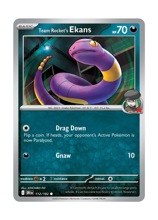 Team Rocket's Ekans (112/182) - Destined Rivals
