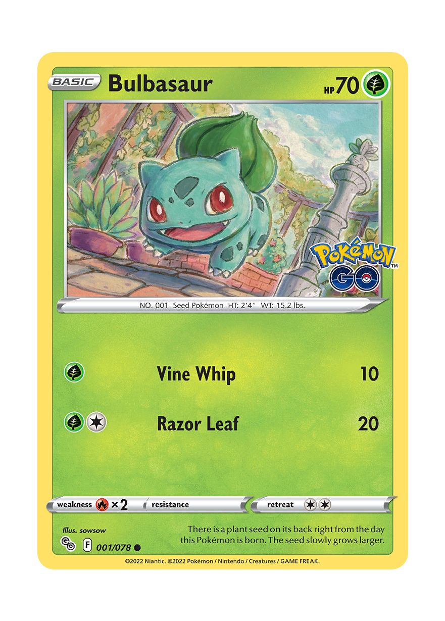 Bulbasaur - Reverse Holo (001/78) - Pokémon GO