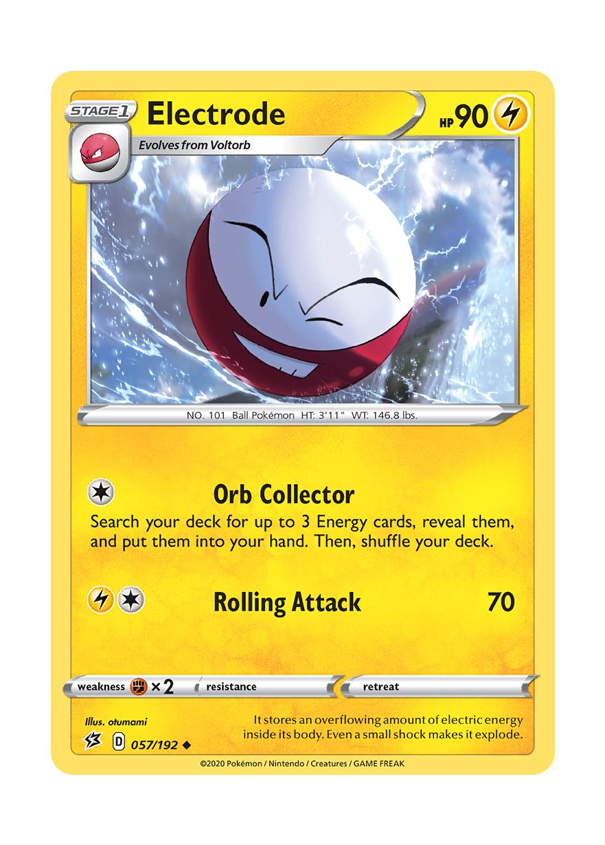 Electrode - Reverse Holo (057/192) - Rebel Clash