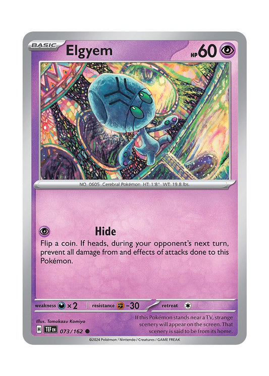 Elgyem - Reverse Holo (073/162) - Temporal Forces