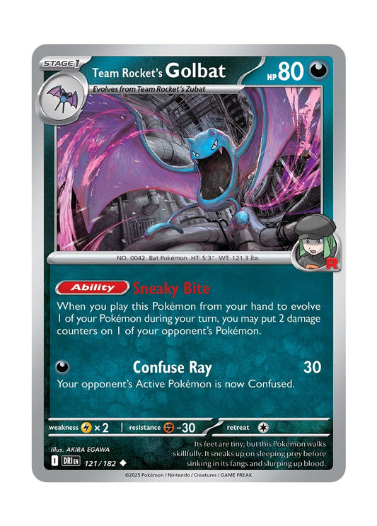 Team Rocket's Golbat (121/182) - Destined Rivals