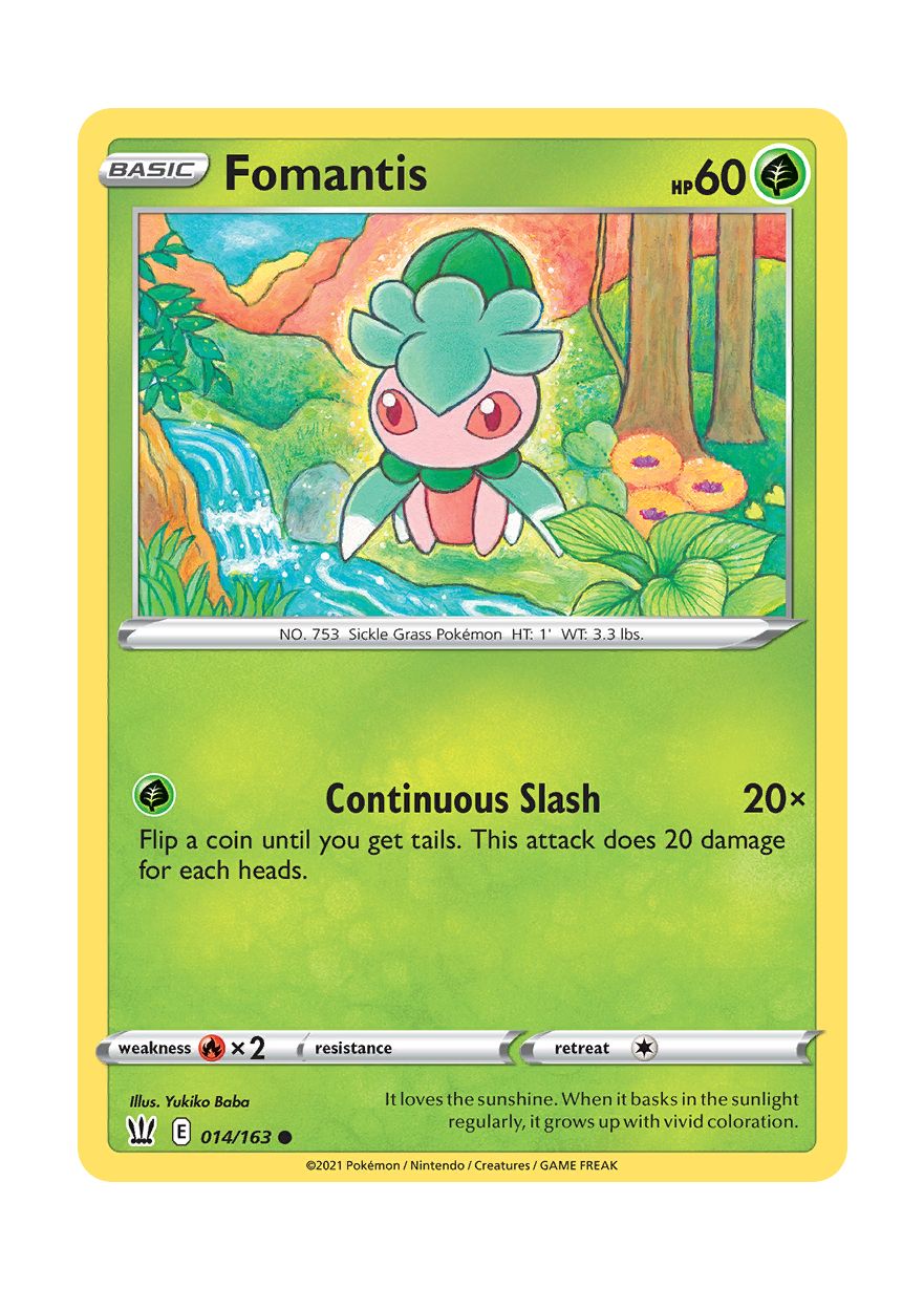 Fomantis - Reverse Holo (014/163) - Battle Styles