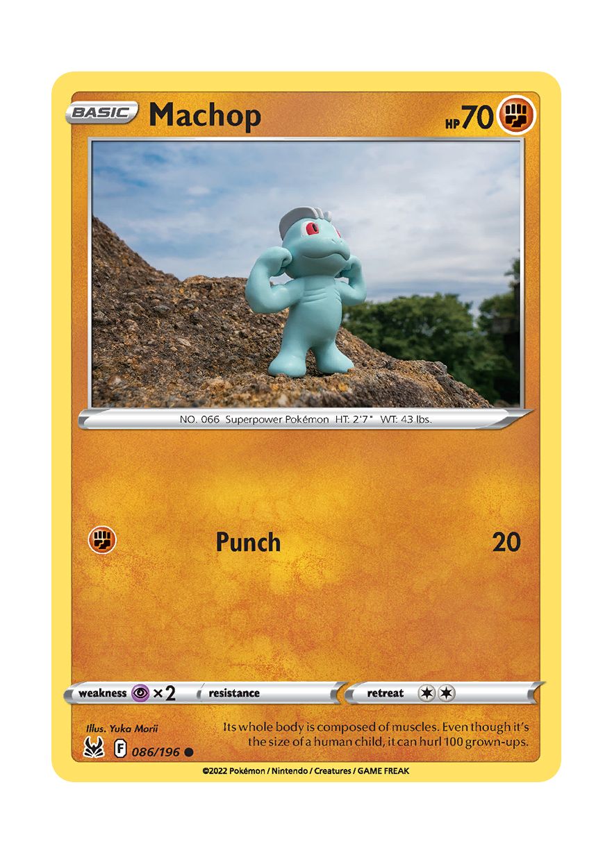 Machop - Reverse Holo (086/196) - Lost Origin