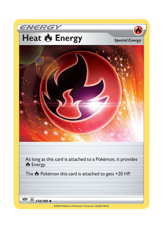 Heat Fire Energy - Reverse Holo (174/189) - Darkness Ablaze