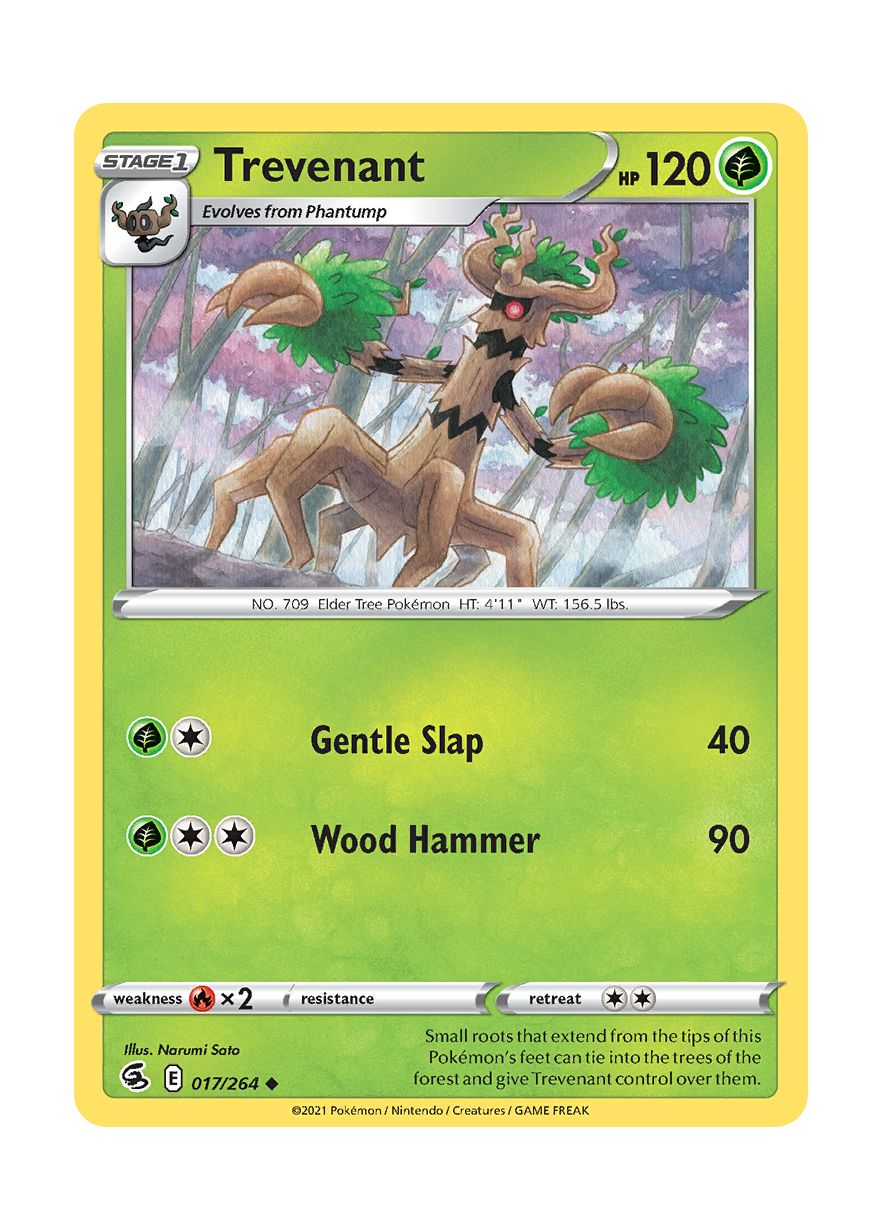 Trevenant - Reverse Holo (017/264) - Fusion Strike