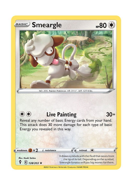 Smeargle - Reverse Holo (128/203) - Evolving Skies