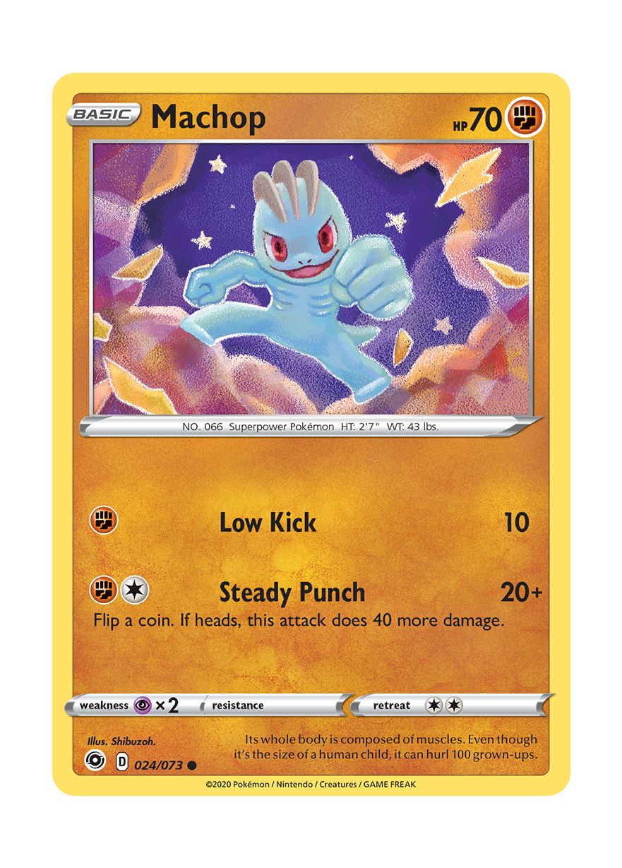 Machop - Reverse Holo (024/73) - Champion's Path