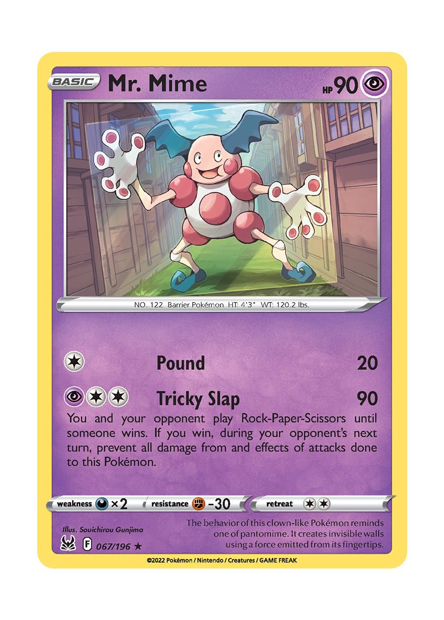 Mr. Mime - Reverse Holo (067/196) - Lost Origin