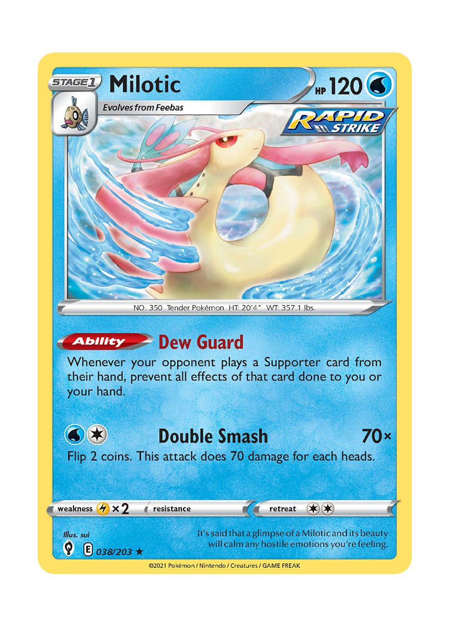 Milotic - Reverse Holo (038/203) - Evolving Skies