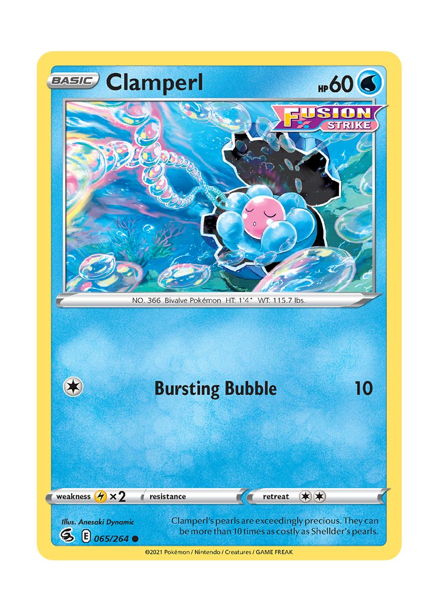 Clamperl - Reverse Holo (065/264) - Fusion Strike