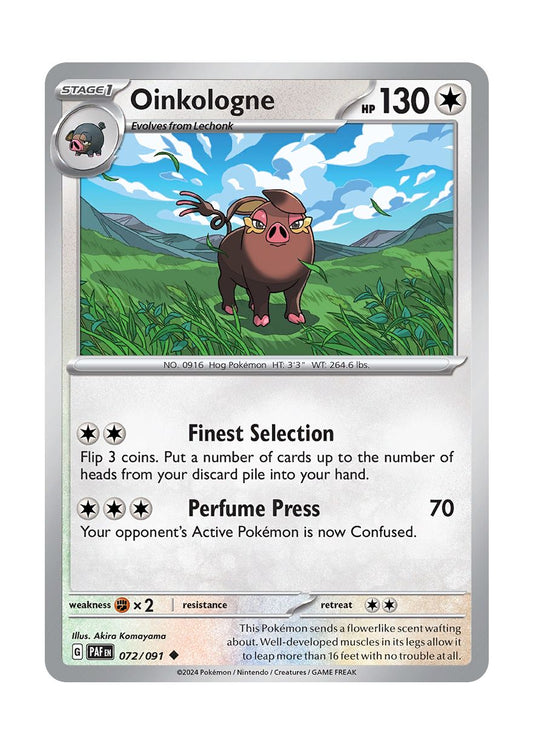 Oinkologne - Reverse Holo (072/91) - Paldean Fates
