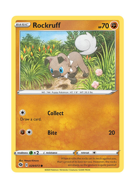 Rockruff - Reverse Holo (029/73) - Champion's Path