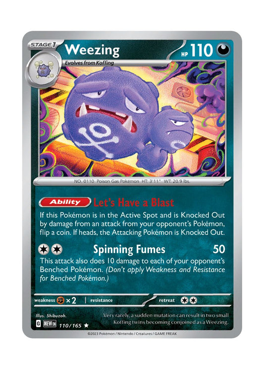 Weezing - Reverse Holo (110/165) - 151