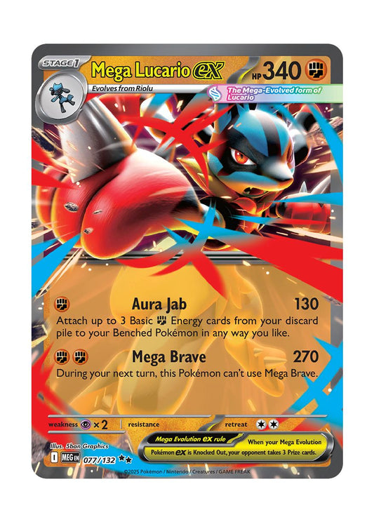 Mega Lucario ex (077/132) - Mega Evolution