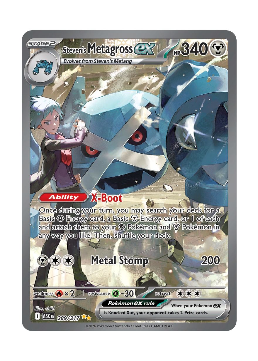 Steven's Metagross ex (289/217) - Ascended Heroes