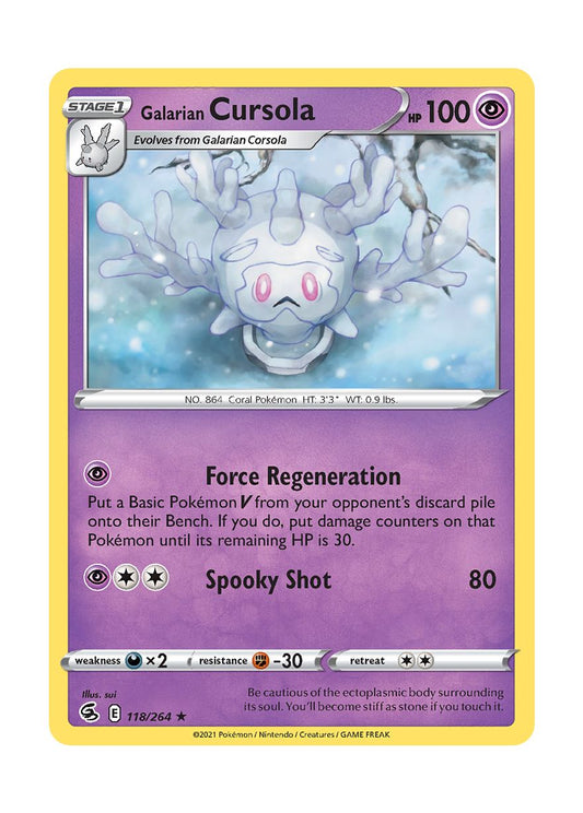 Galarian Cursola - Reverse Holo (118/264) - Fusion Strike