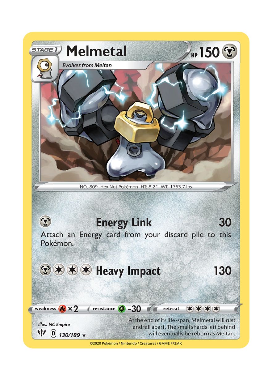 Melmetal - Reverse Holo (130/189) - Darkness Ablaze