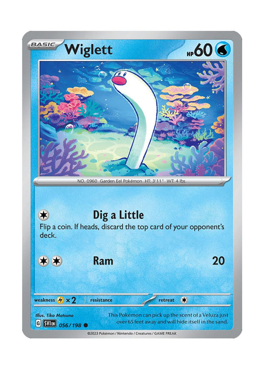 Wiglett - Reverse Holo (056/198) - Scarlet & Violet