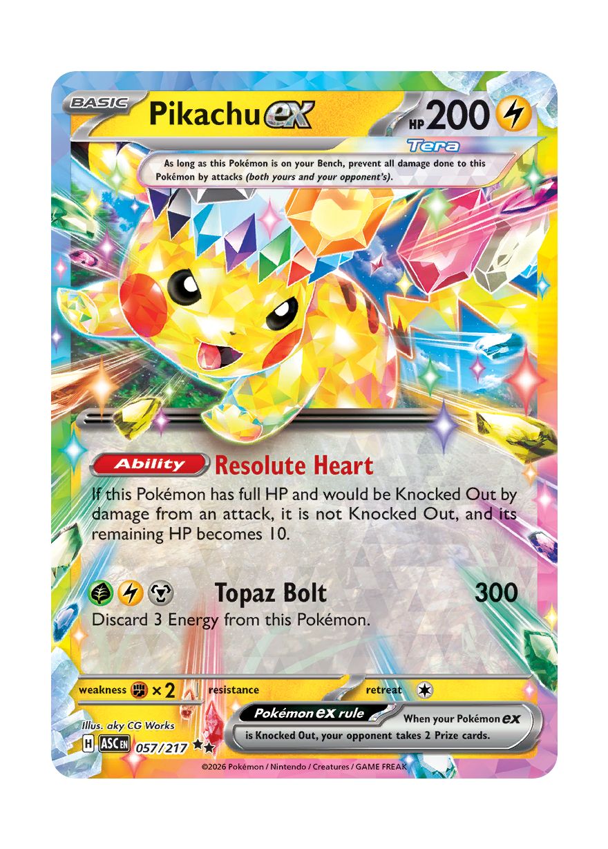 Pikachu ex (057/217) - Ascended Heroes