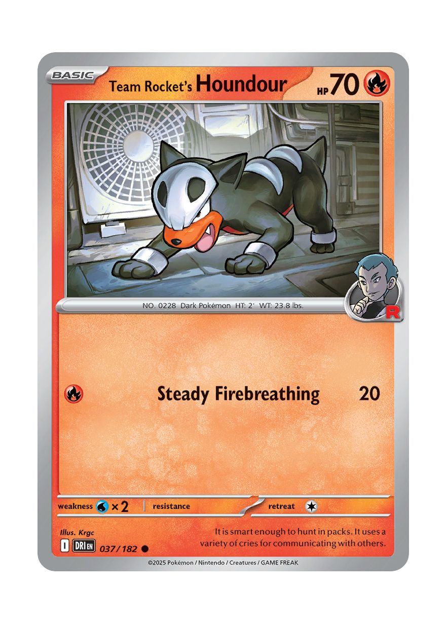 Team Rocket's Houndour (037/182) - Destined Rivals