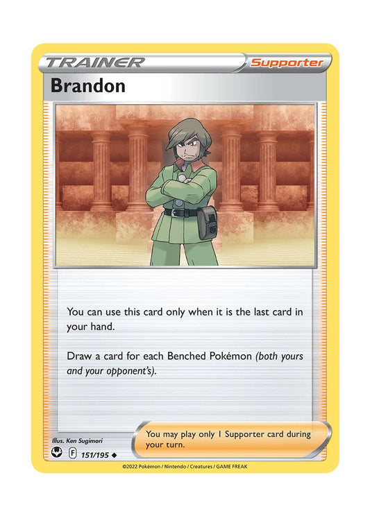 Brandon - Reverse Holo (151/195) - Silver Tempest