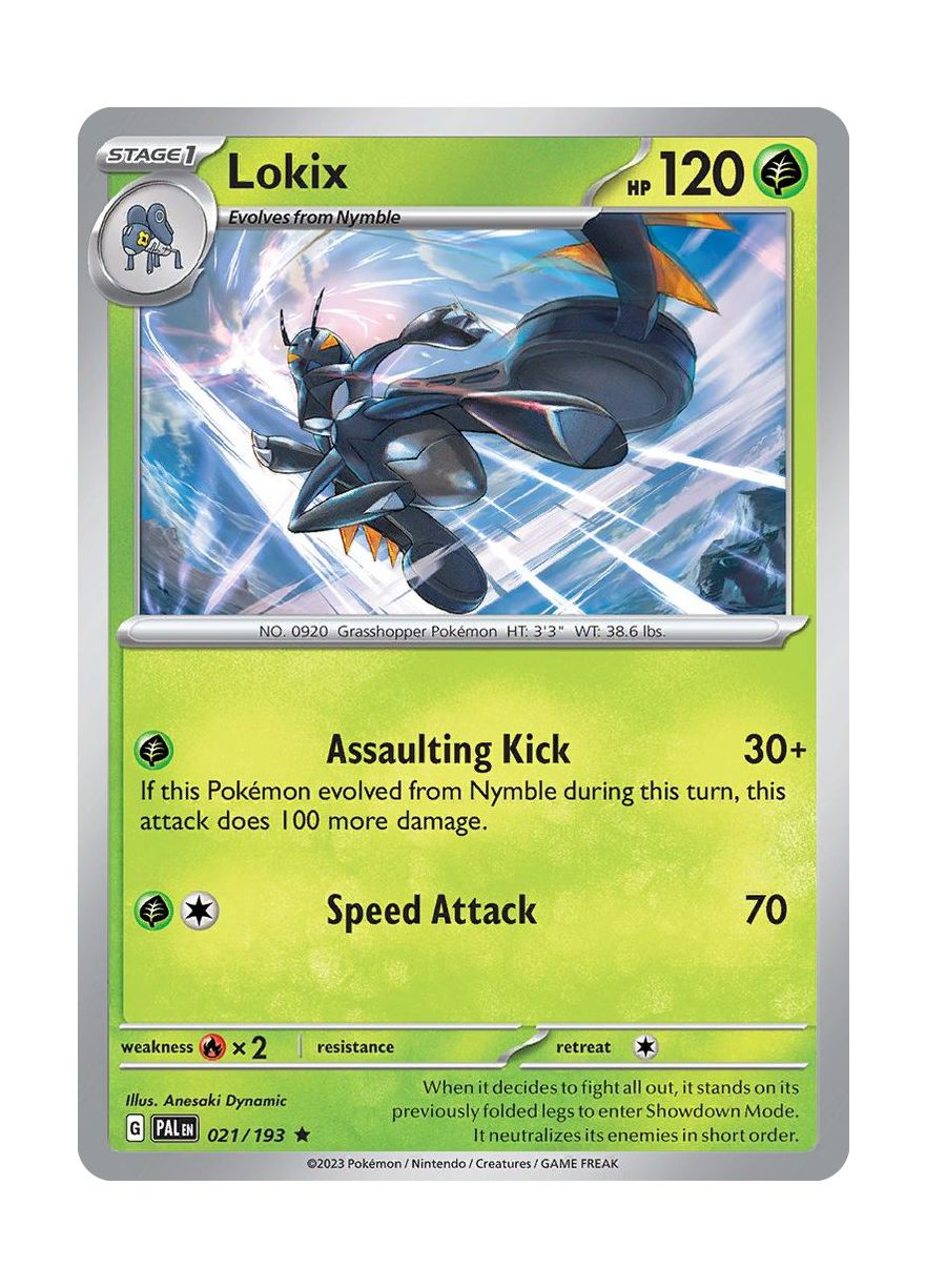 Lokix - Reverse Holo (021/193) - Paldea Evolved