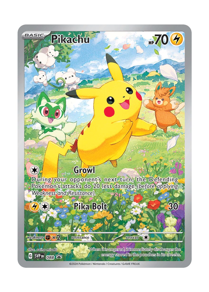 Pikachu (088/102) - Scarlet & Violet Black Star Promos