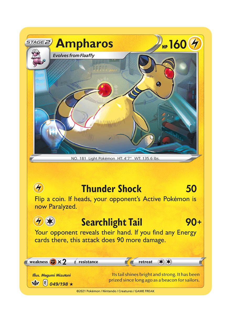 Ampharos - Reverse Holo (049/198) - Chilling Reign