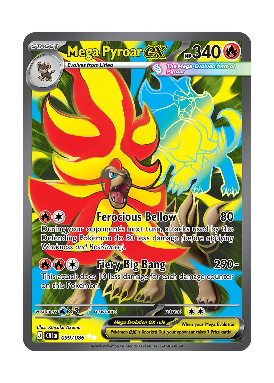 Mega Pyroar ex (099/86) - Chaos Rising